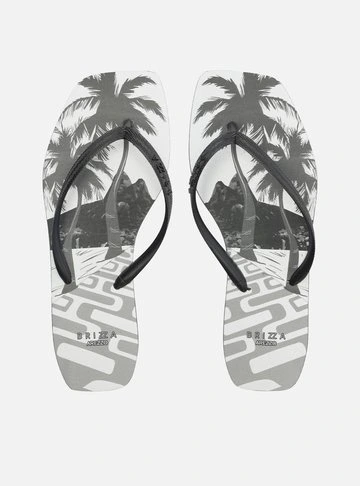 Chinelo Preto Estampa Brizza