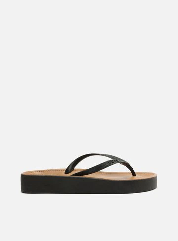 Chinelo de Dedo Preto Fit Midi Brizza