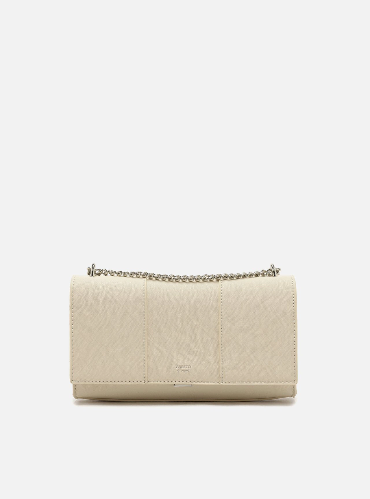 Bolsa Tiracolo Off-White Média Recortes