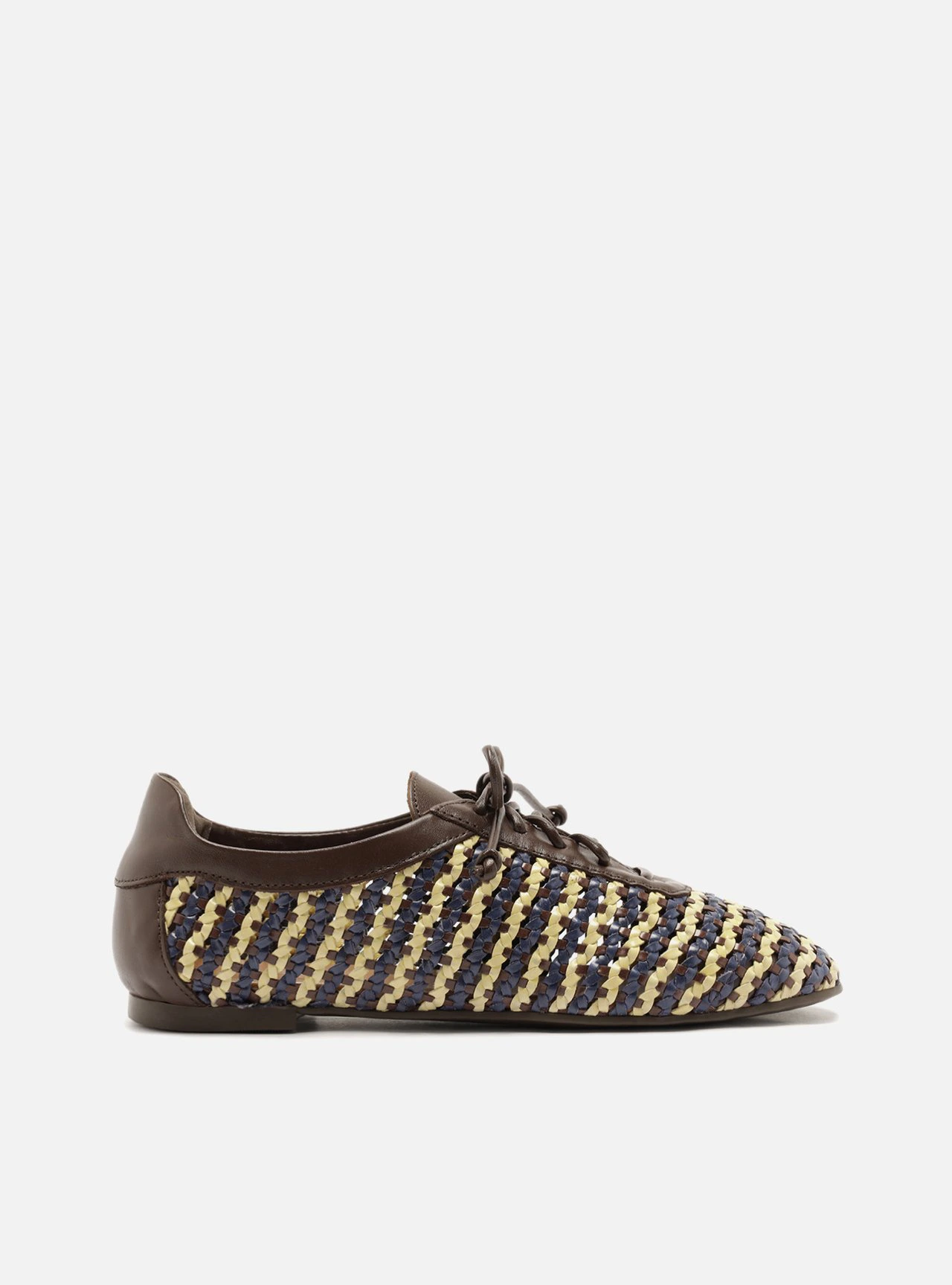 Mocassim Multicolorido Tressê Bico Redondo