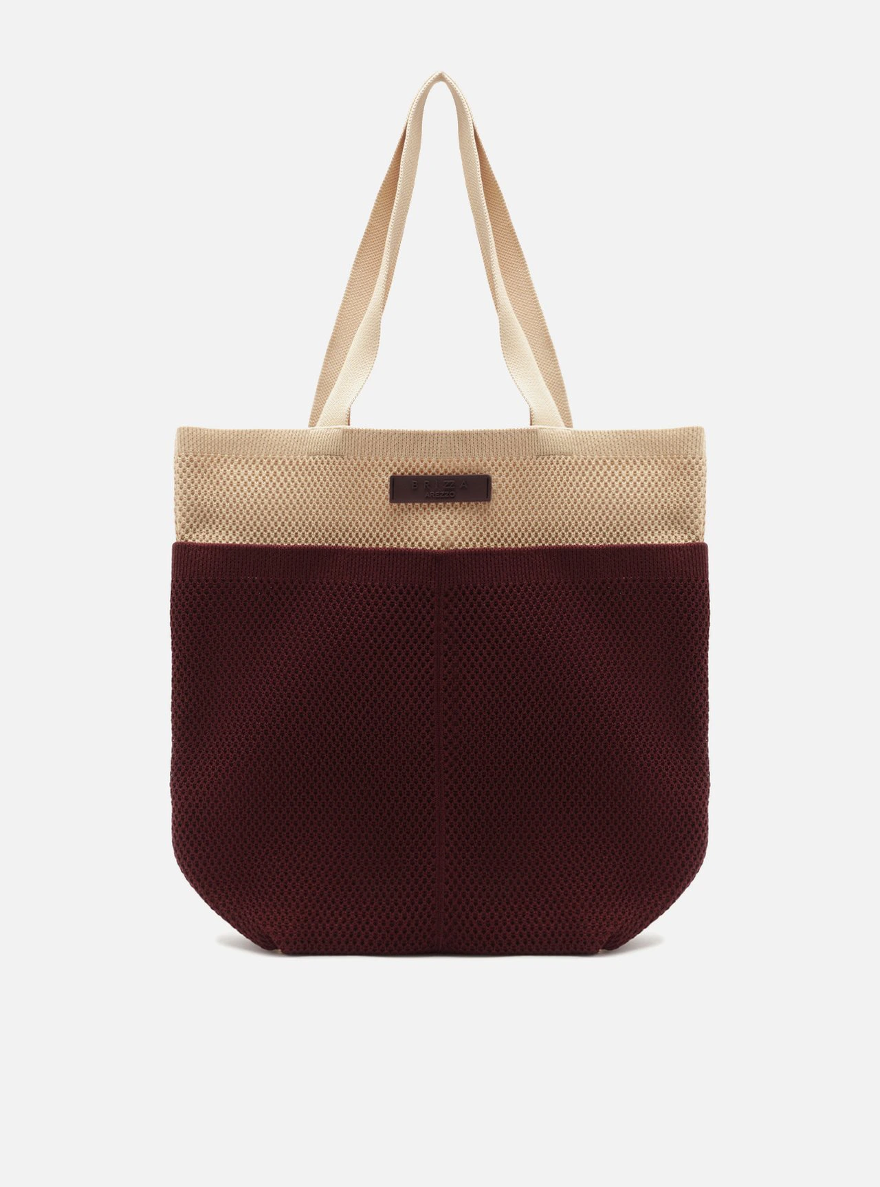 Bolsa Shopping Vermelha Knit Grande Metais Brizza
