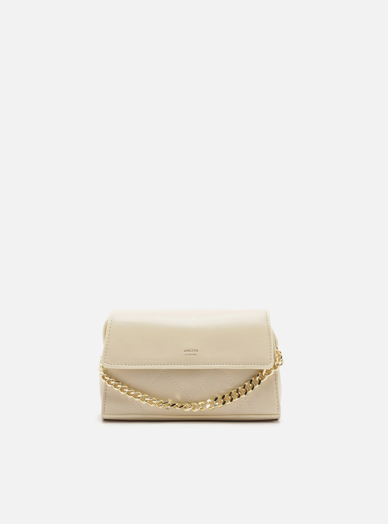 Bolsa Tiracolo Off-White Pequena Corrente Metal