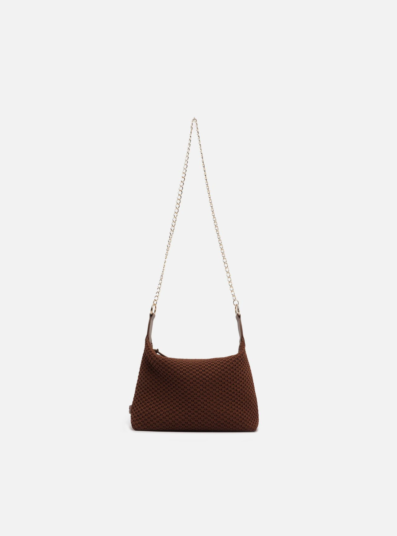 Bolsa Tiracolo Marrom Crochê Zaya Pequena