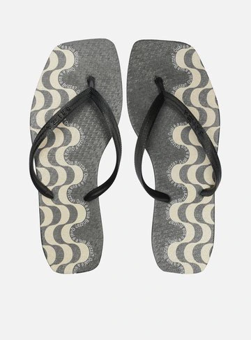 Chinelo de Dedo Preto Square Copacabana