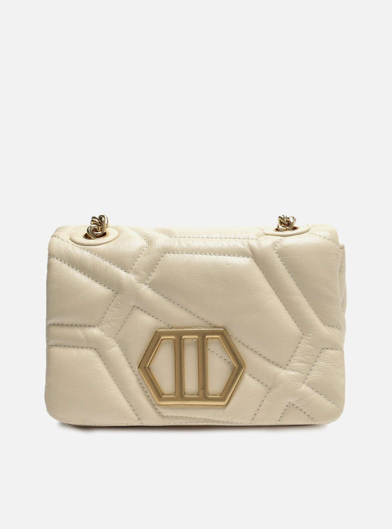 Bolsa Tiracolo Branca Couro Emma Sporty Média