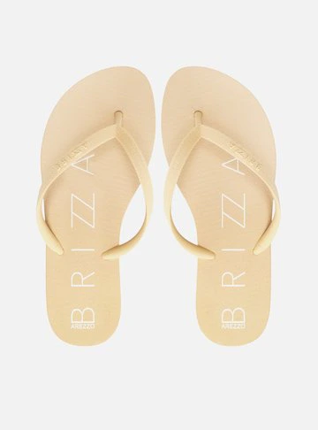 Chinelo de Dedo Bege Básico Brizza