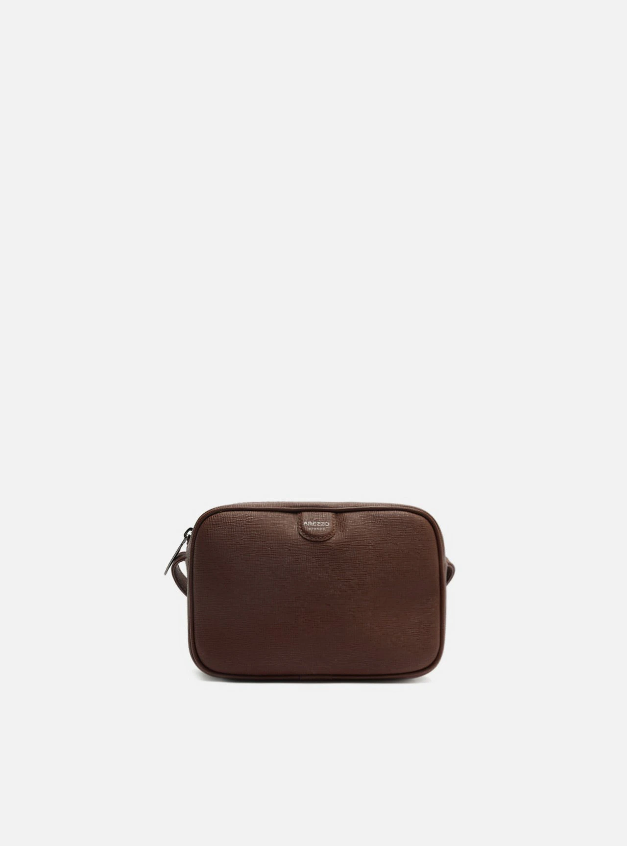 Bolsa Tiracolo Marrom Pequena Metais