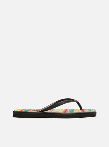Chinelo de Dedo Preto Square Brizza Brizza