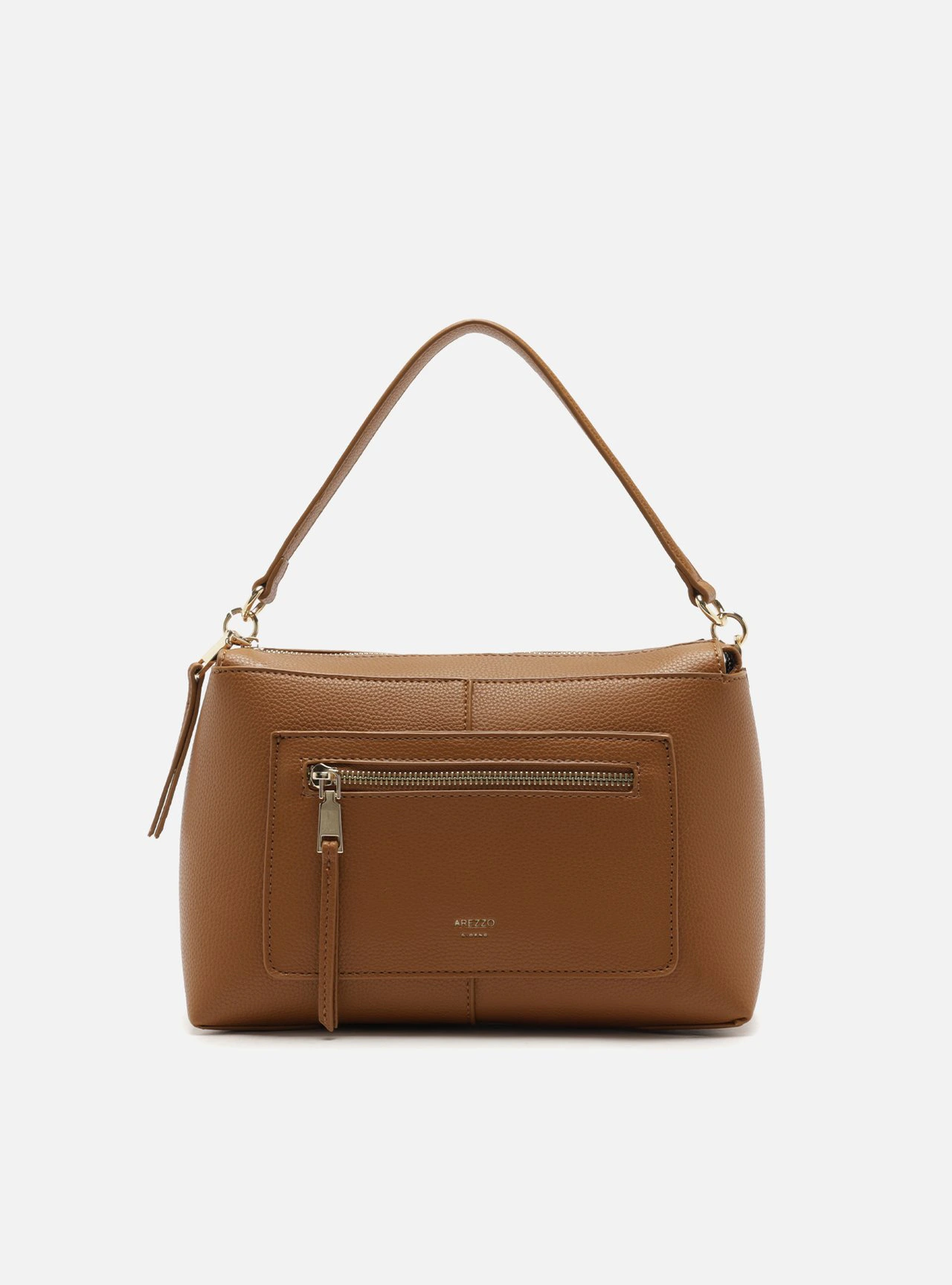 Bolsa Tote Marrom Média Bolso Frontal