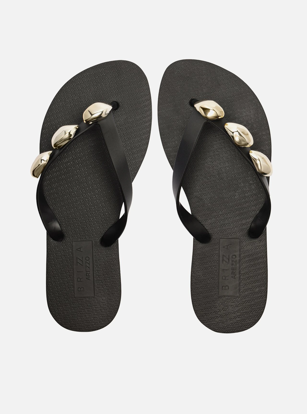 Chinelo de Dedo Preto Essential Metais