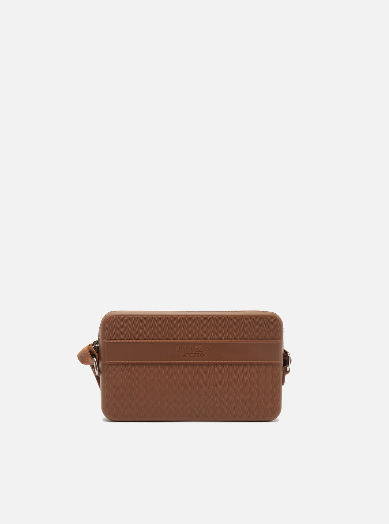 Bolsa Tiracolo Marrom Pequena Alça Larga Brizza