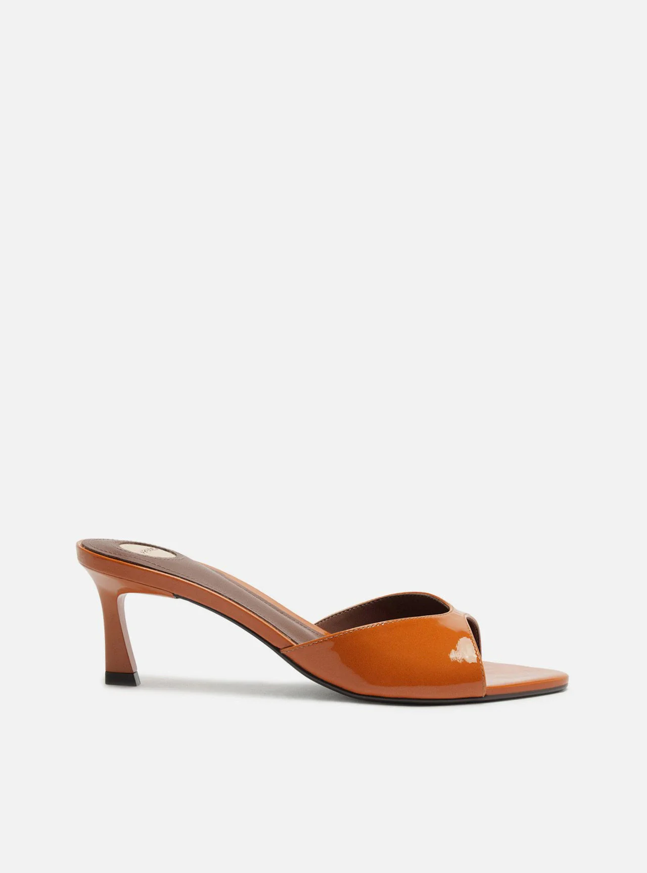 Tamanco Laranja Salto Fino