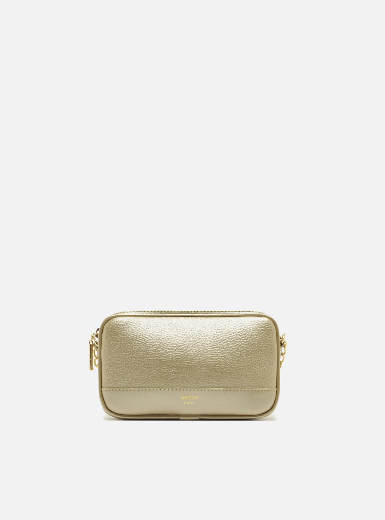 Bolsa Tiracolo Dourada Pequena Corrente