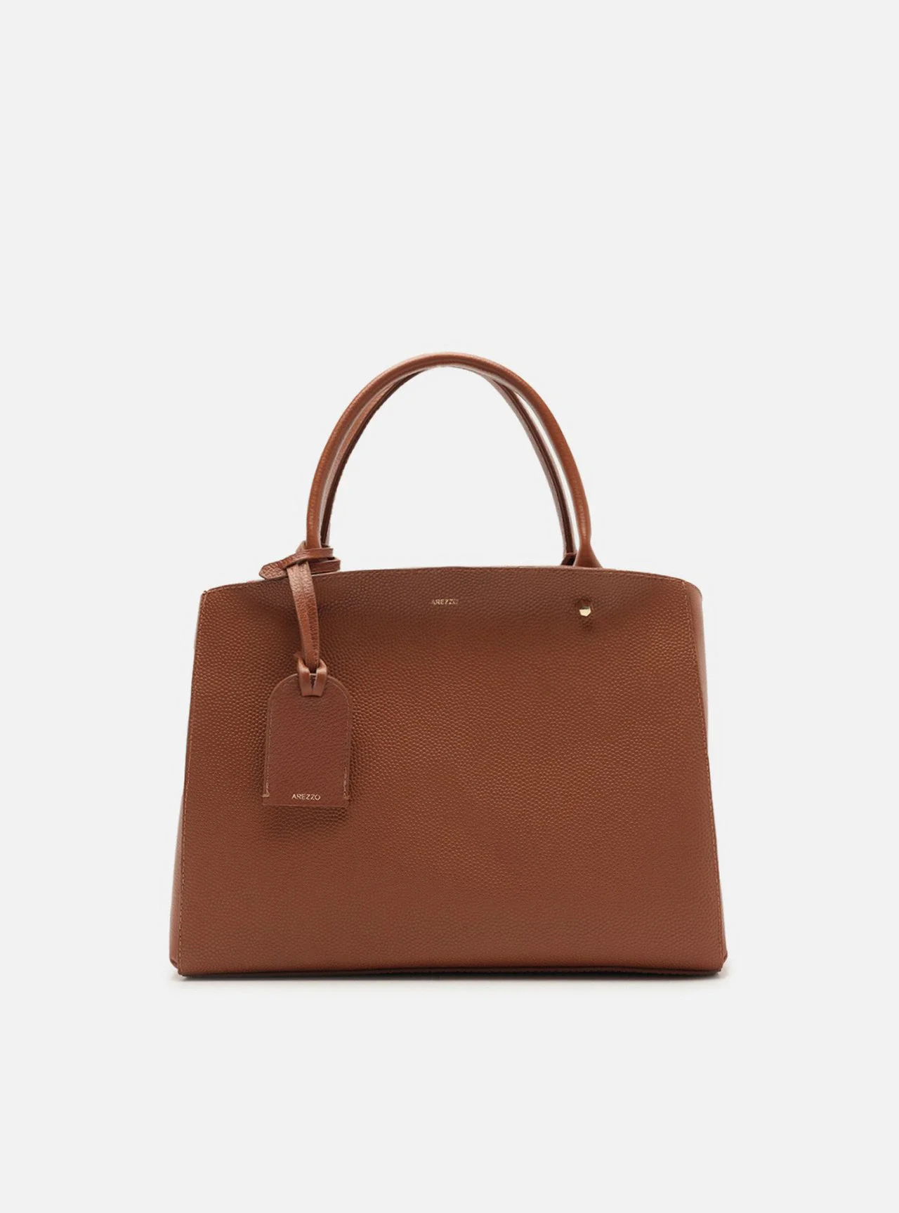 Bolsa Tote Marrom Couro Bella Média