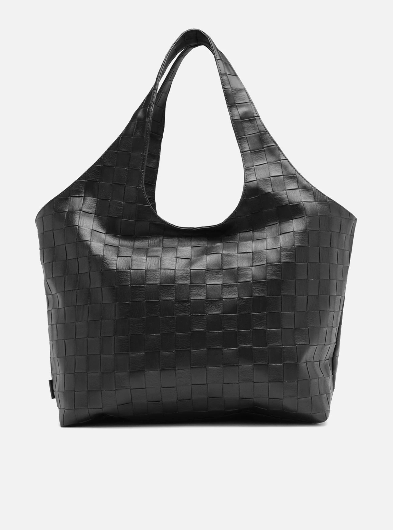 Bolsa Hobo Preta Grande Tressê