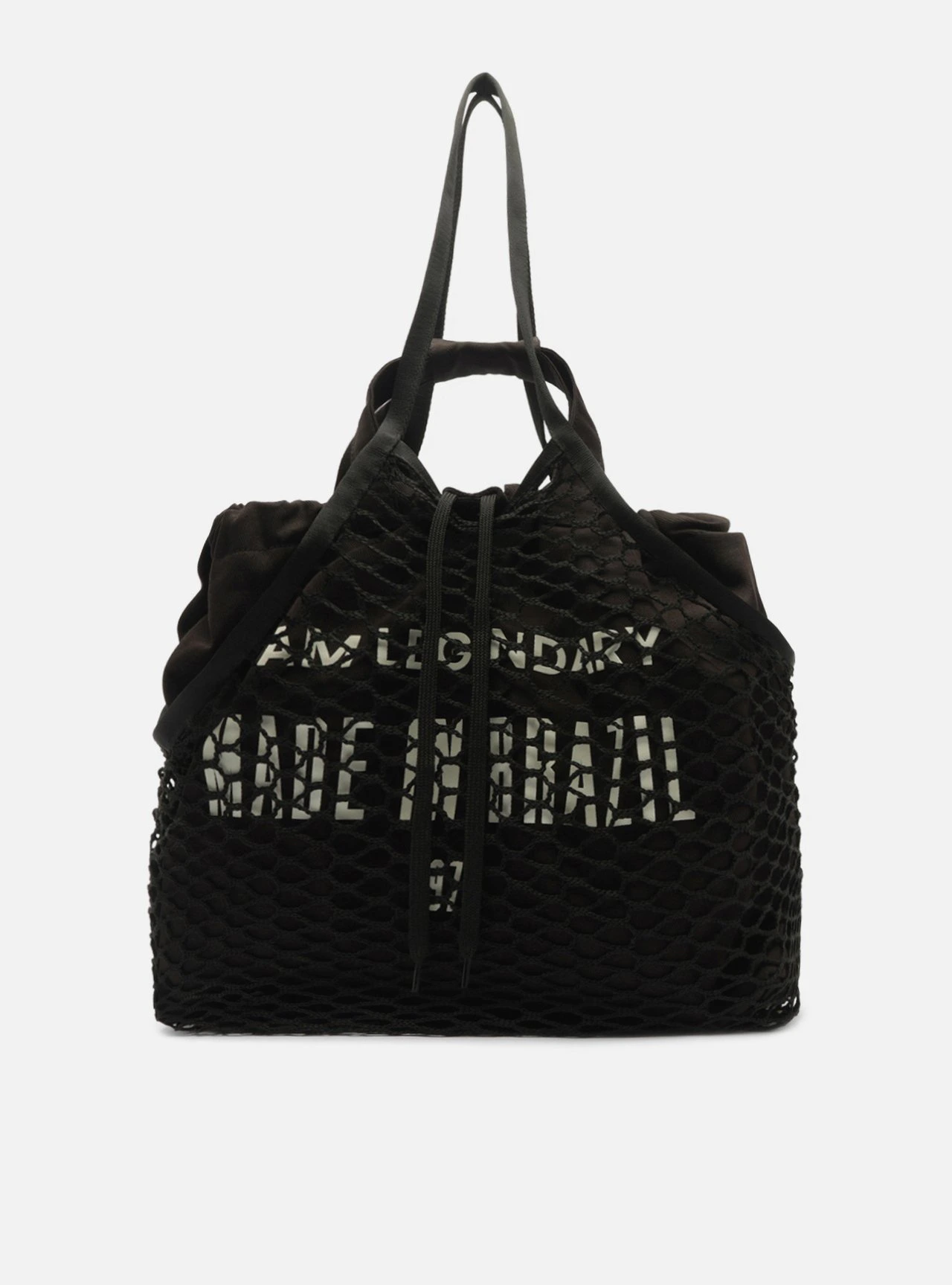 Bolsa Shopping Preta Tela Lona Grande TIG