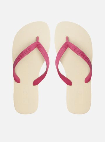 Chinelo de Dedo Rosa Bicolor Roma Basics