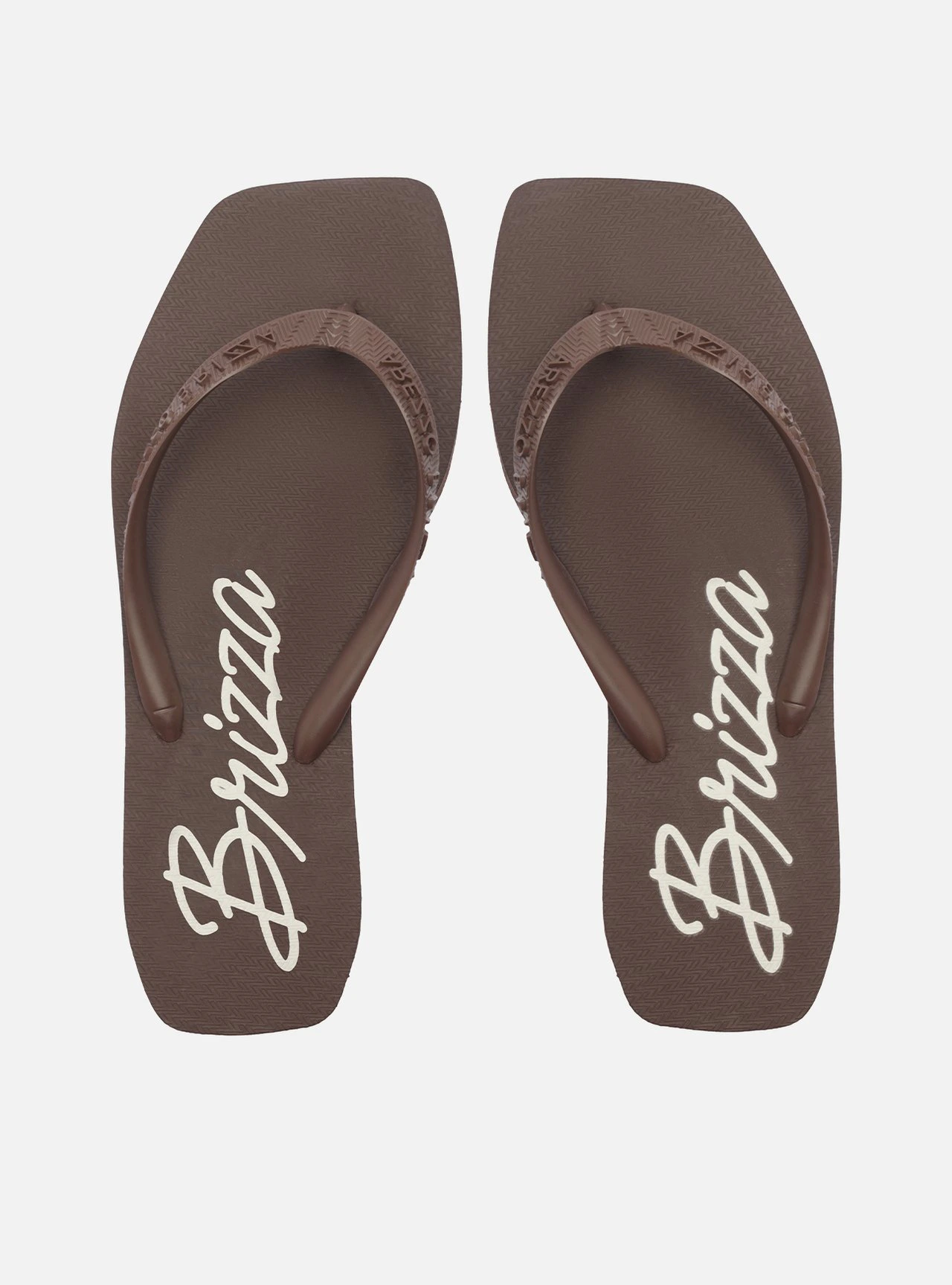 Chinelo de Dedo Marrom Flatform Brizza