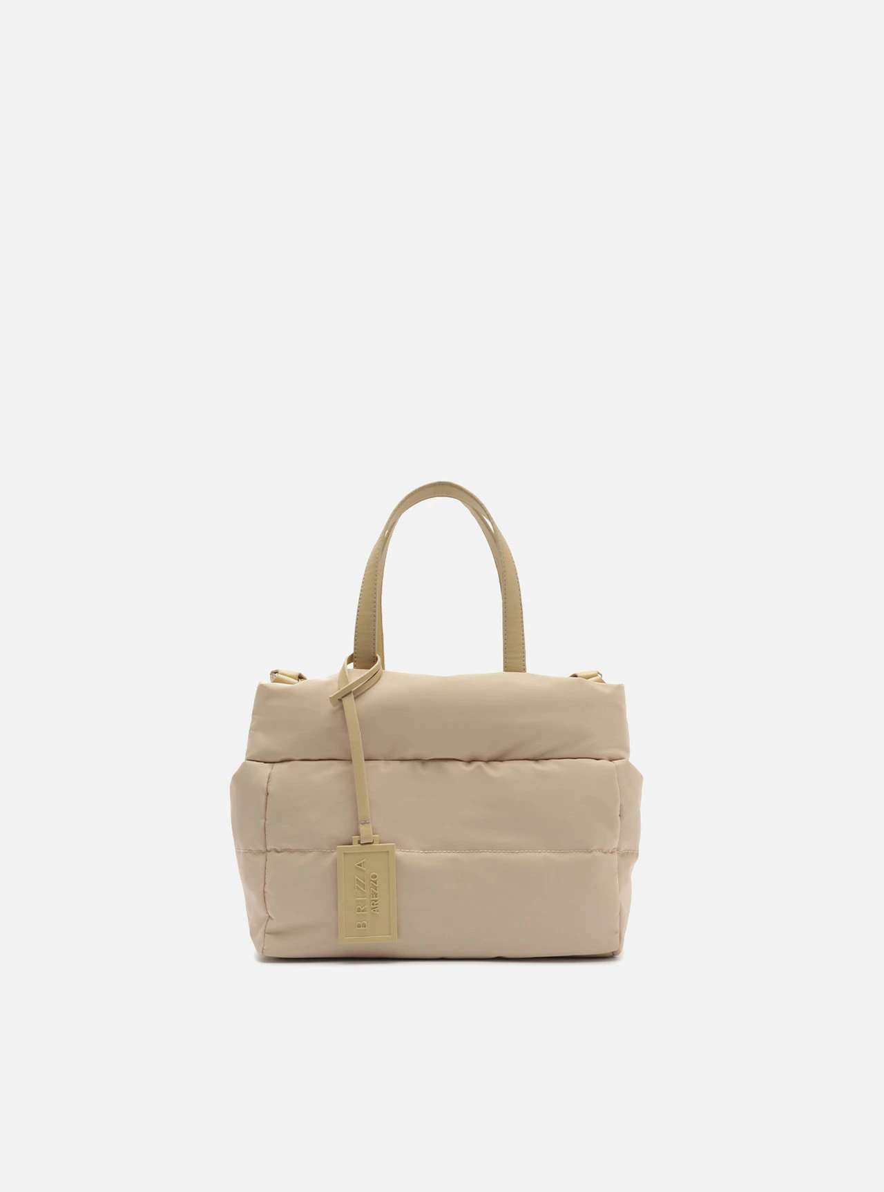 Bolsa Tote Nude Pequena Matelassê Brizza