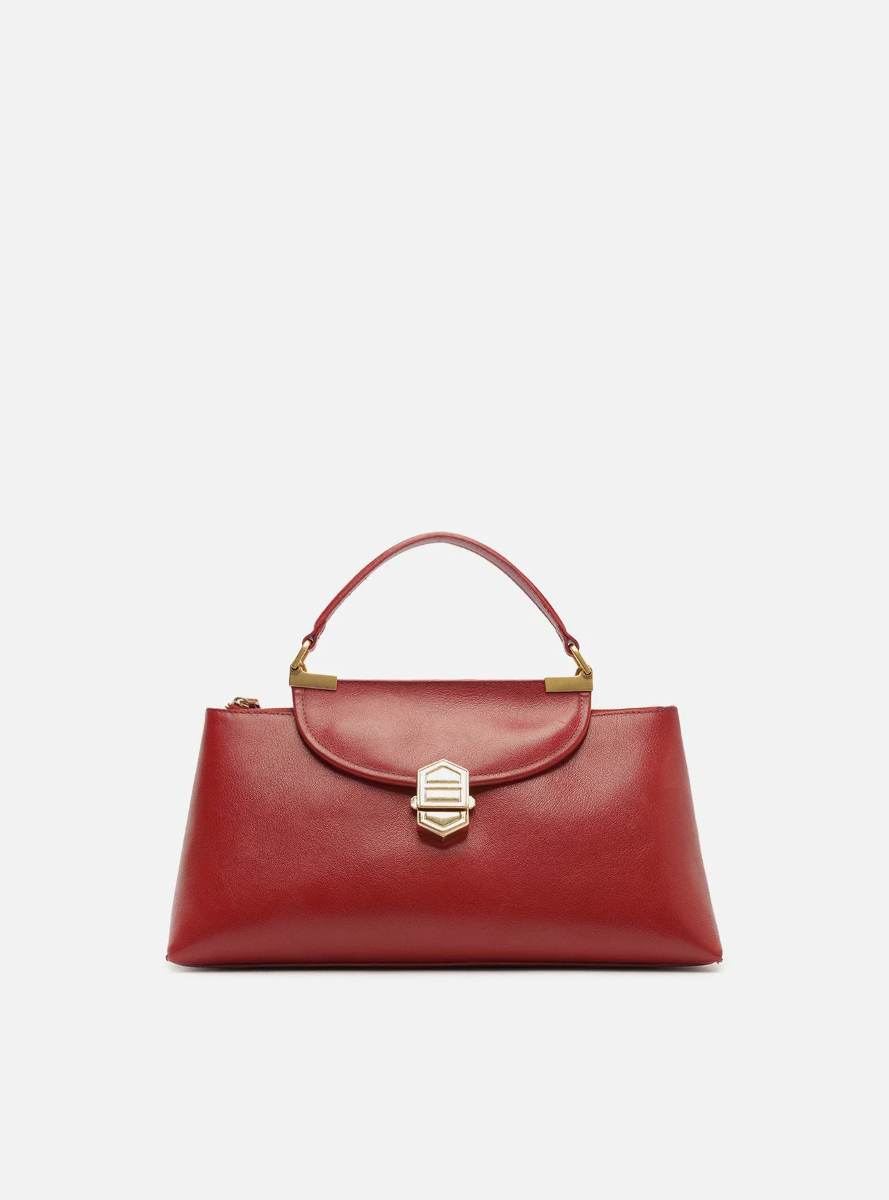 Bolsa Tote Vermelha Couro Média