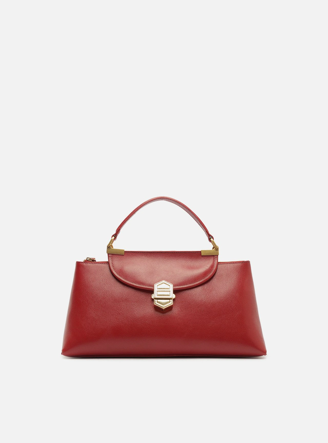 Bolsa Tote Vermelha Couro Média
