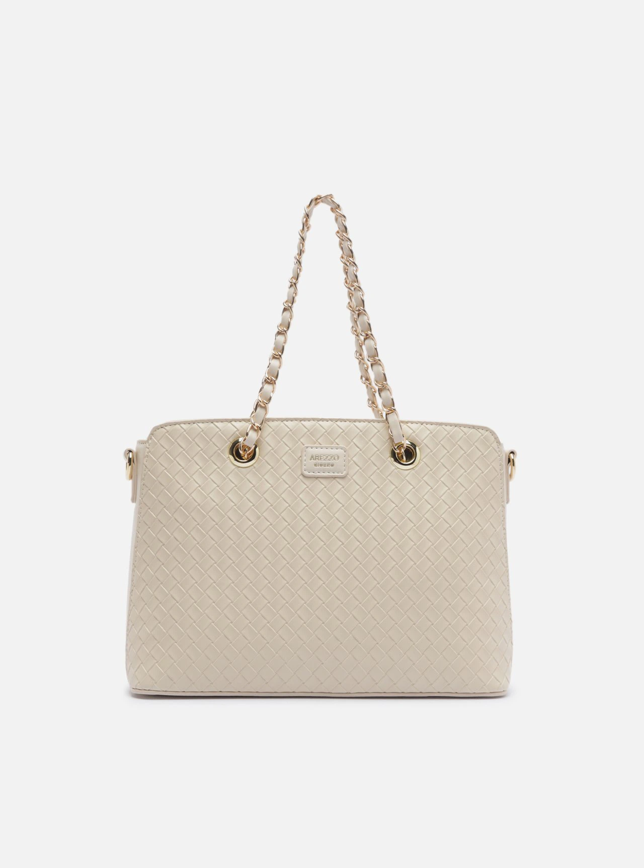 Bolsa Shopping Off White Tressê Média Corrente