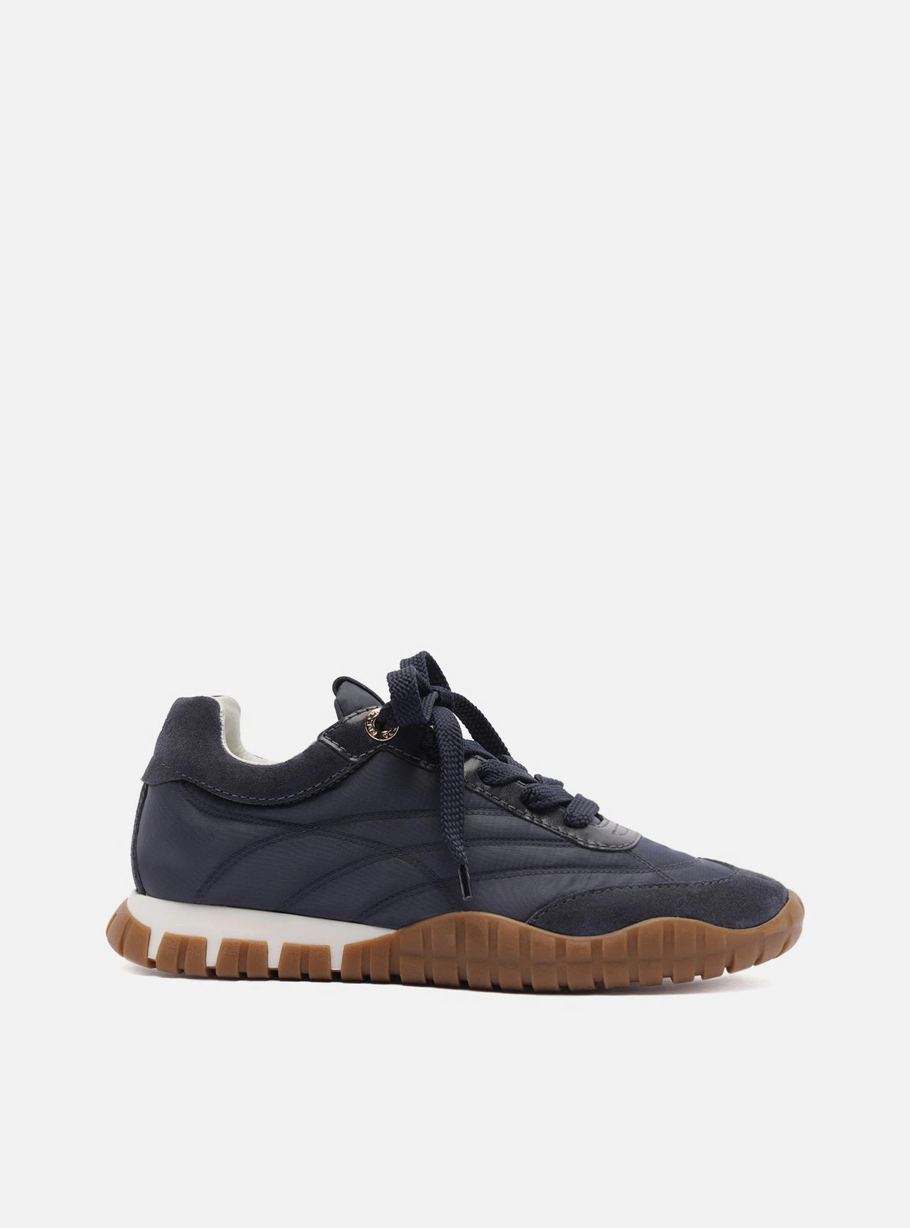 Tênis Azul Suede Mix Sola Emborrachada