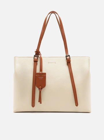 Bolsa Shopping Off-White Grande