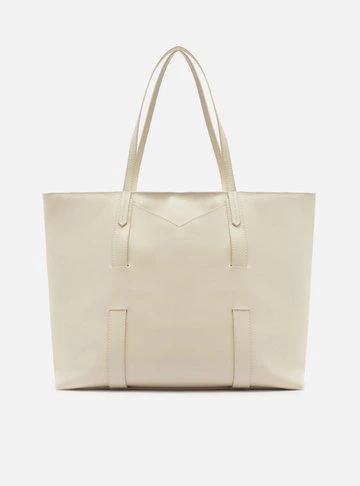 Bolsa Shopping Branca Grande Tiras Capa
