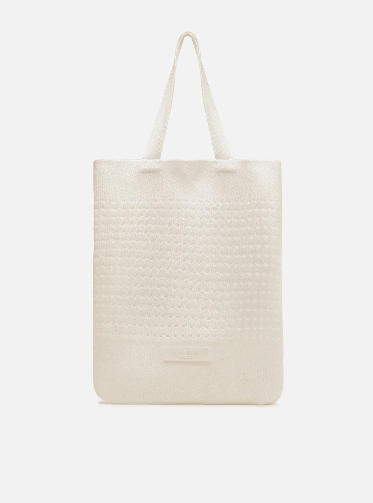 Bolsa Shopping Branca Crochê Grande Marina