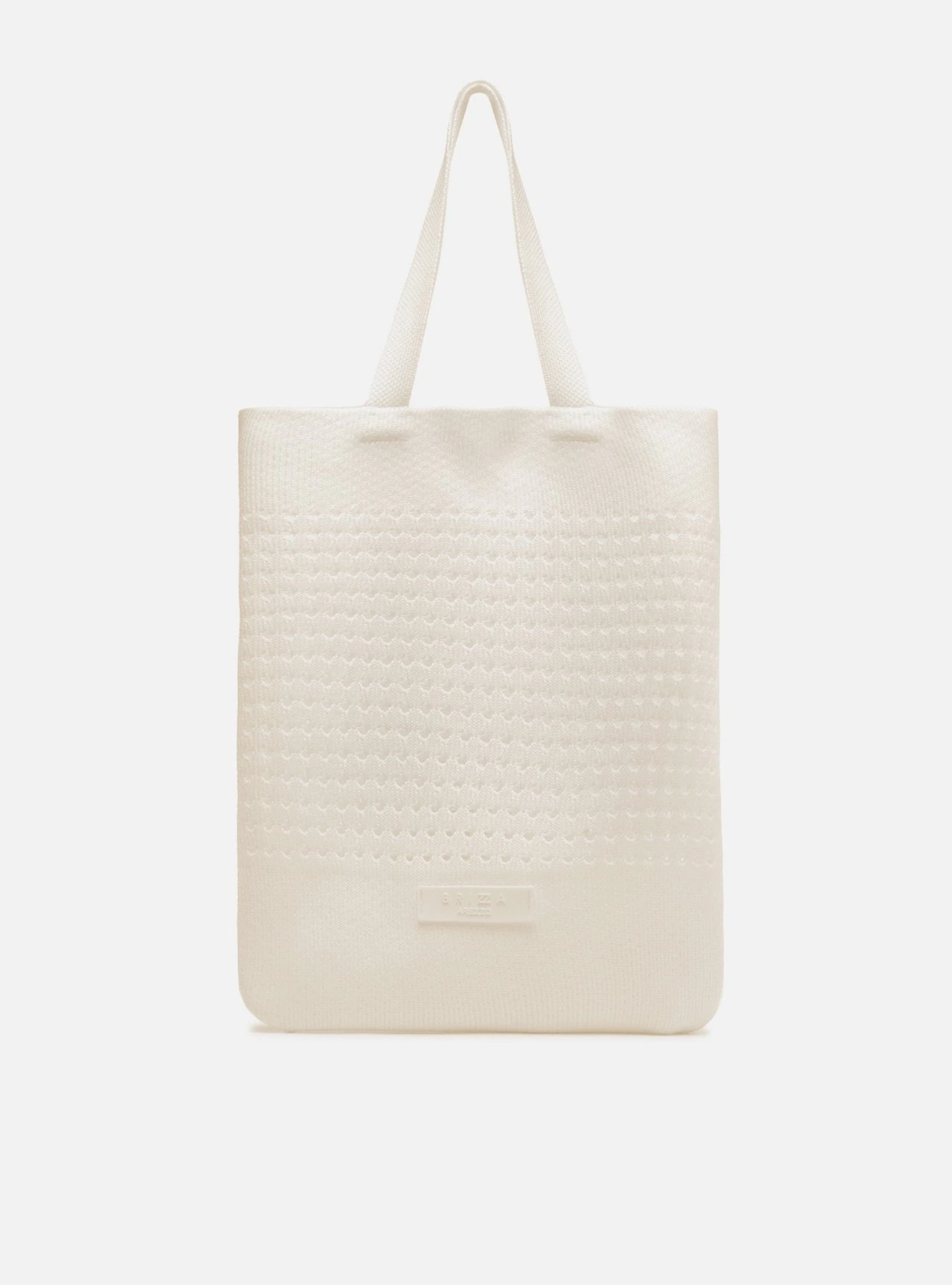 Bolsa Shopping Branca Crochê Grande Marina