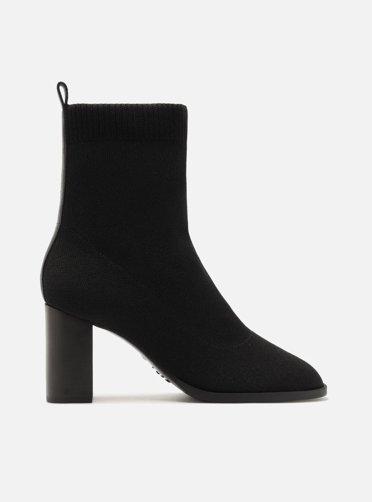 Bota Preta Cano Médio Salto Bloco
