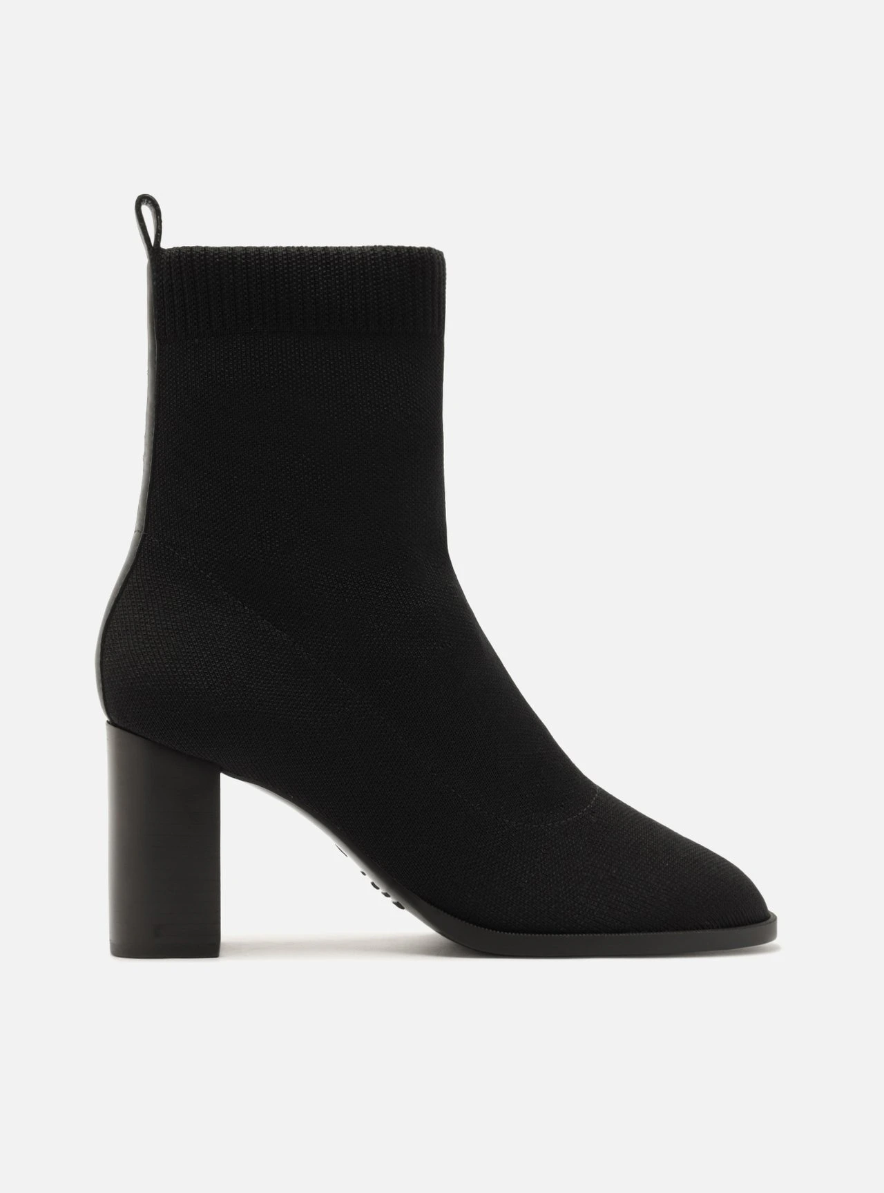Bota Preta Cano Médio Salto Bloco