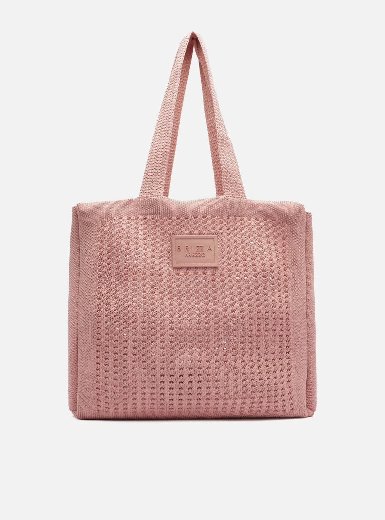 Bolsa Shopping Rosa Knit Grande Brizza