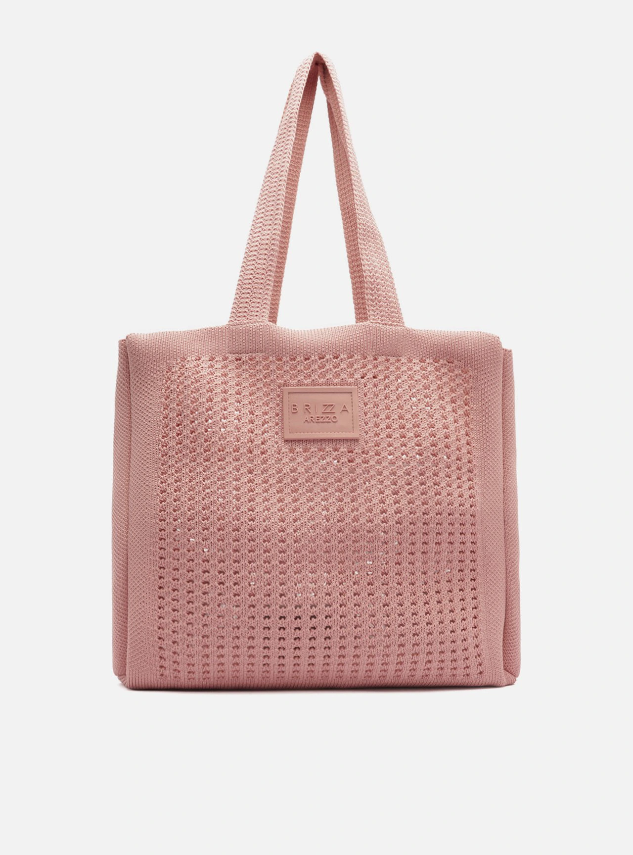 Bolsa Shopping Rosa Knit Grande Brizza