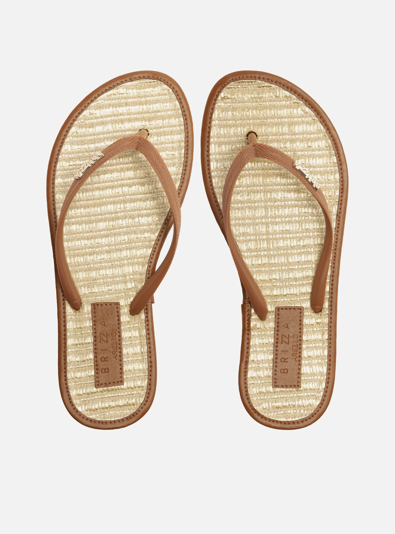 Chinelo de Dedo Marrom Palha Essential Brizza