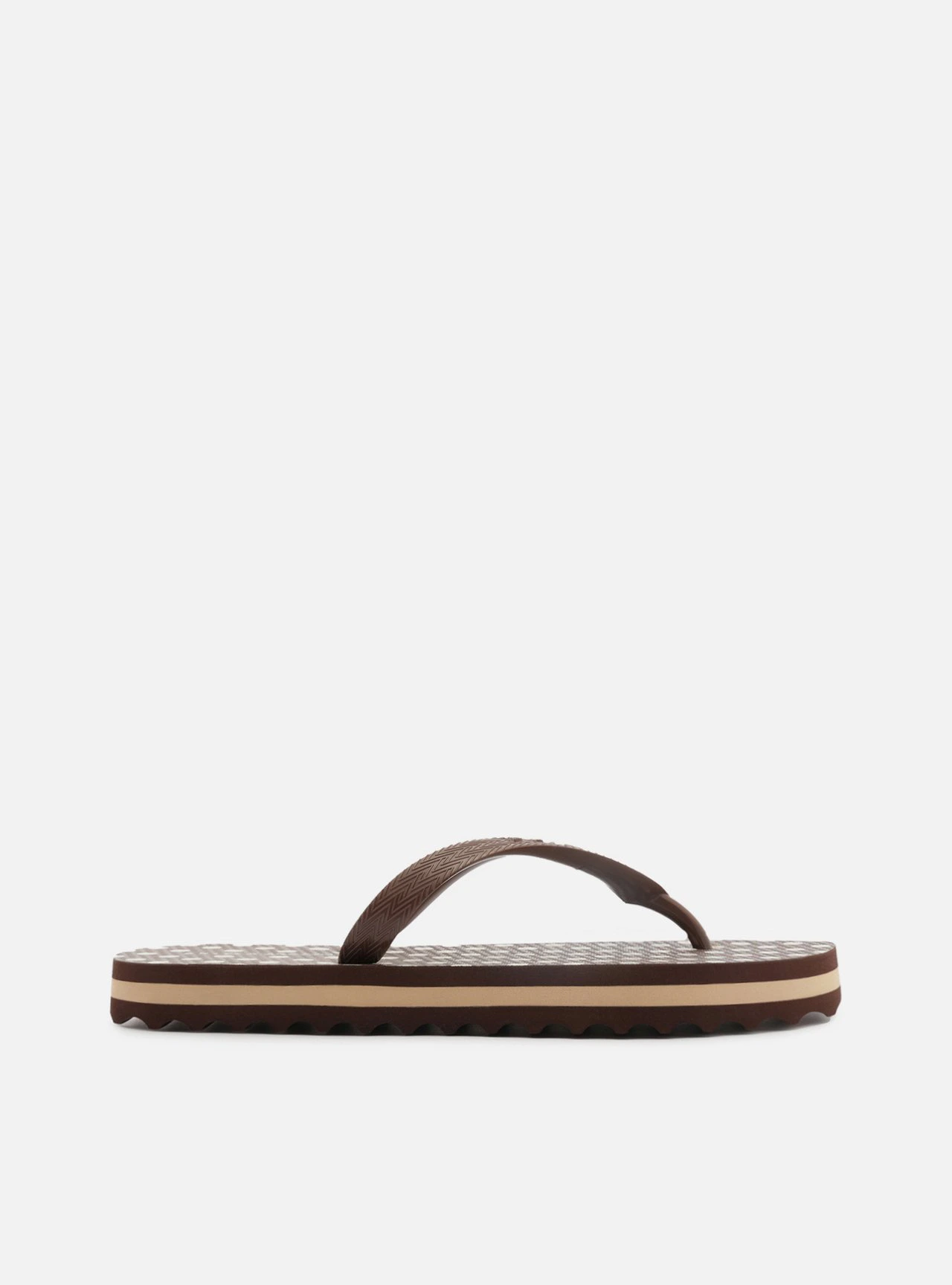 Chinelo de Dedo Marrom Poá Flatform Brizza