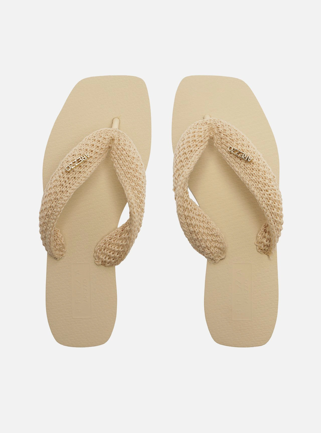 Chinelo de Dedo Bege Brizza