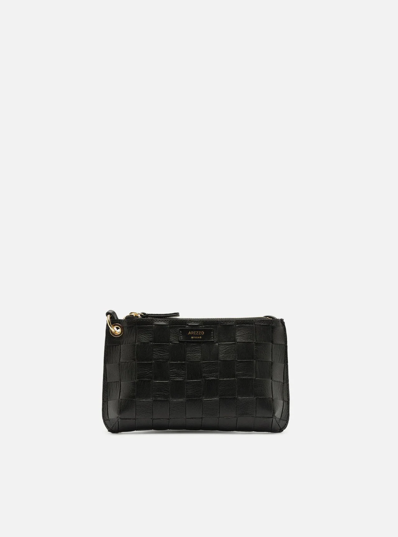 Bolsa Tiracolo Preta Pequena Tressê