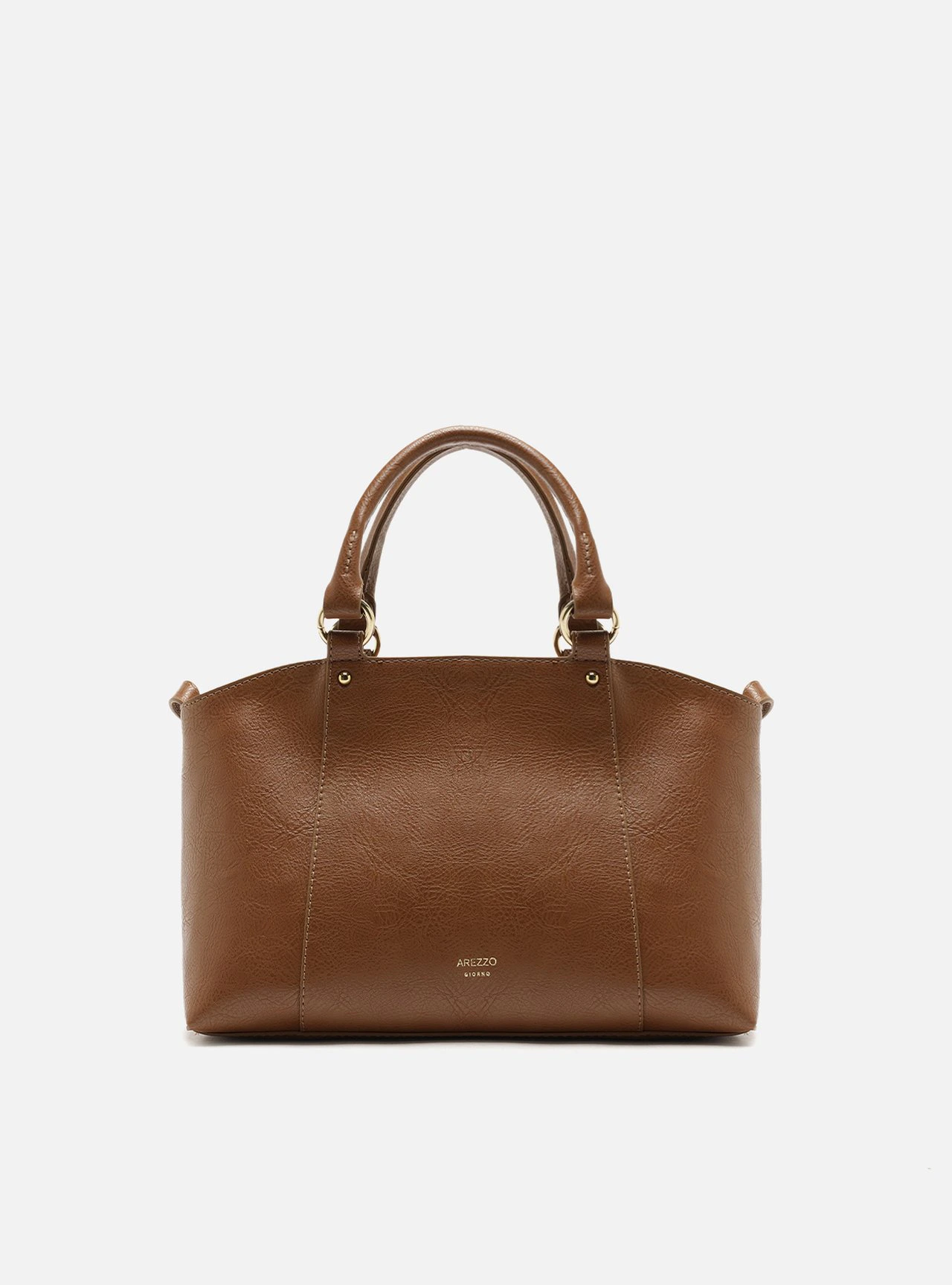 Bolsa Tote Marrom Média Metais