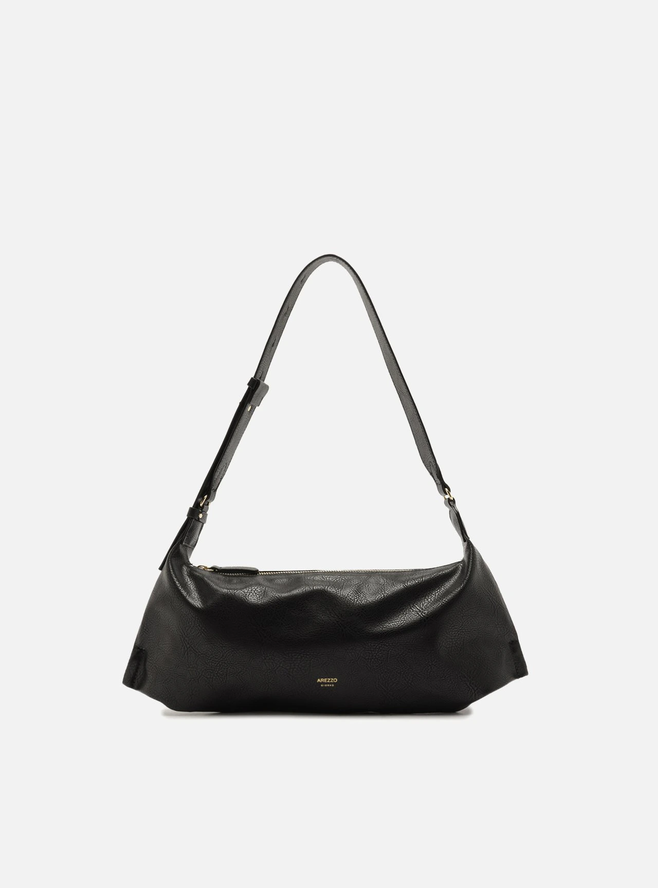 Bolsa Shoulder Preta Média Soft Alça Larga