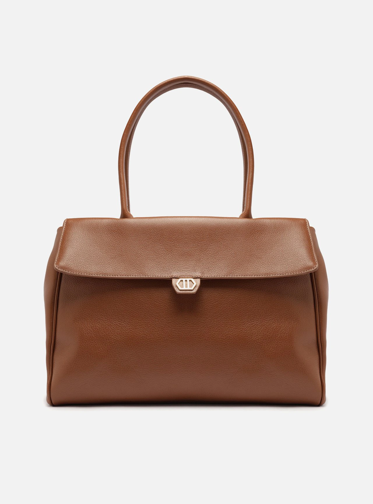 Bolsa Tote Couro Marrom Grande