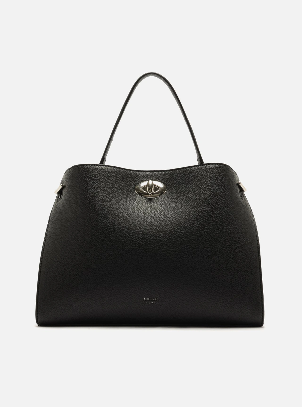 Bolsa Tote Preta Média Alça Corrente