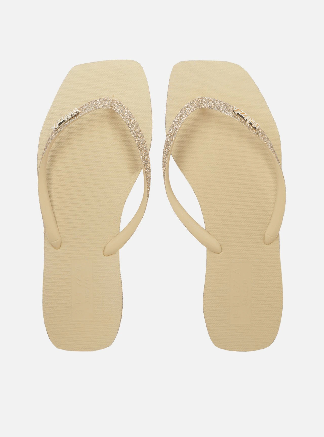 Chinelo de Dedo Branca Bico Quadrado Brizza