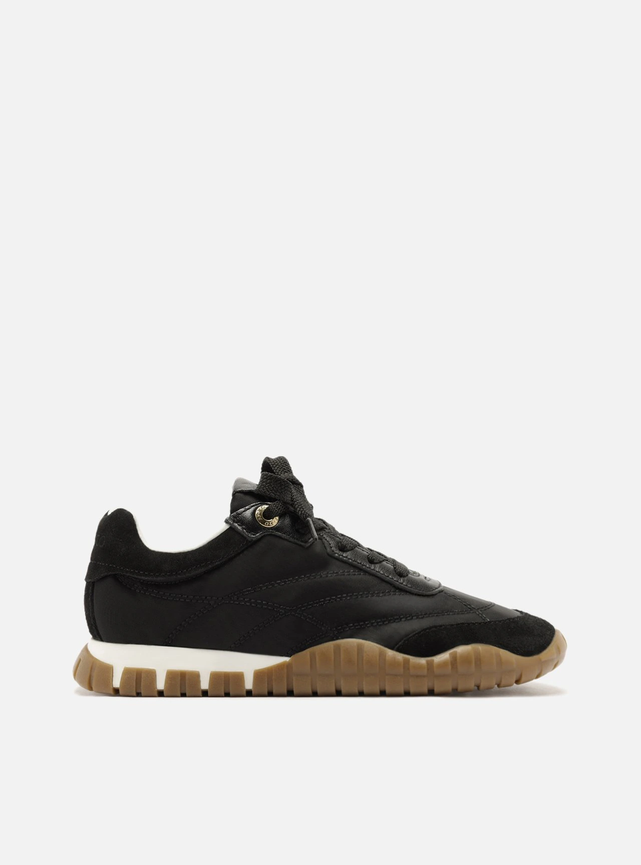 Tênis Preto Suede Mix Sola Emborrachada
