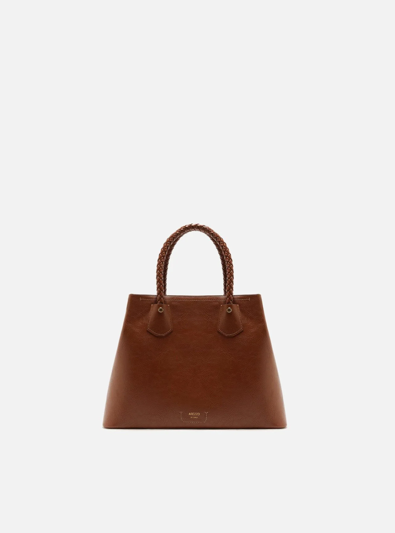 Bolsa Tote Marrom Grande Tressê
