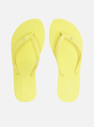Chinelo de Dedo Amarelo e Bag Tecido