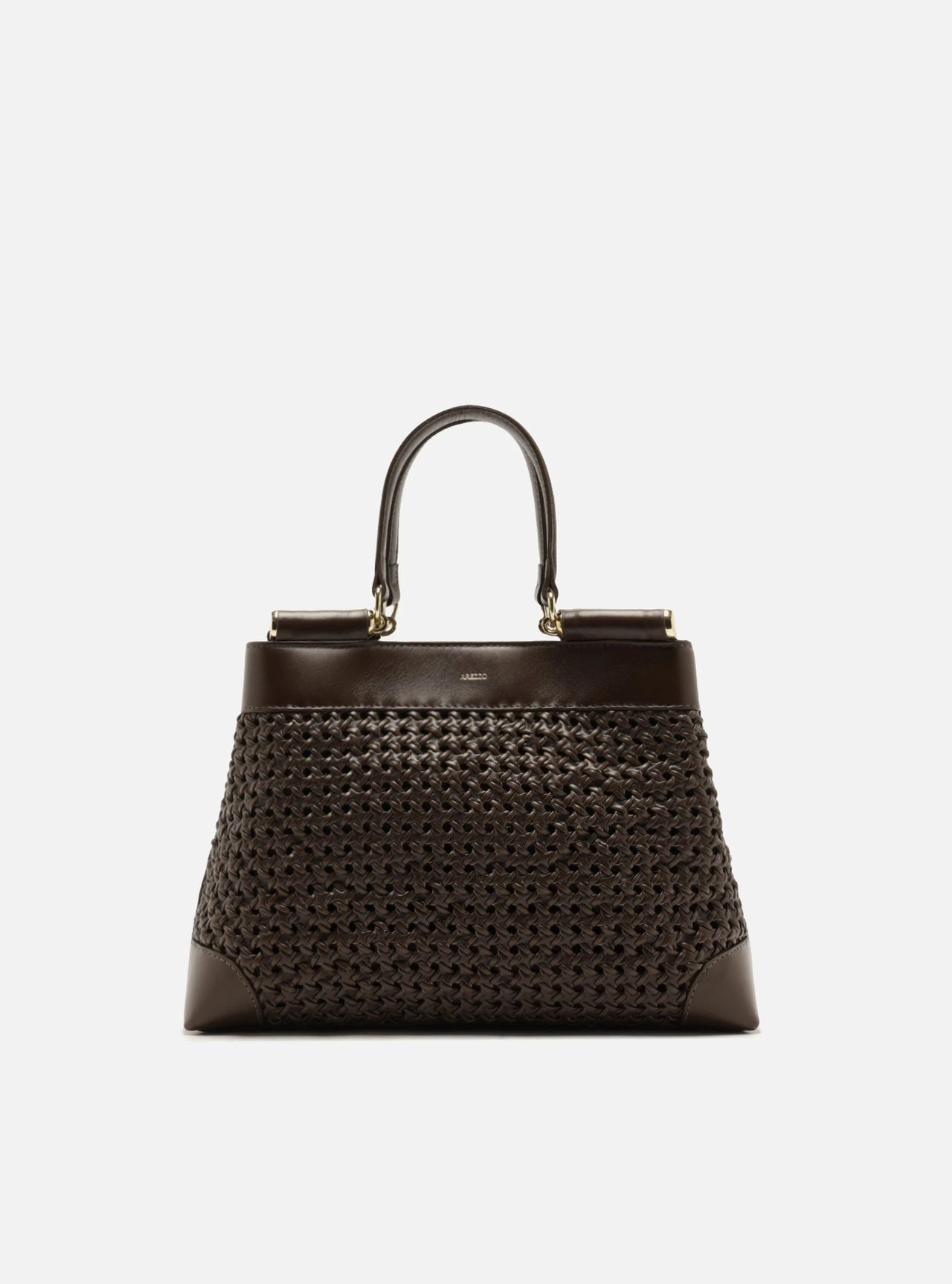 Bolsa Tote Marrom Couro Média