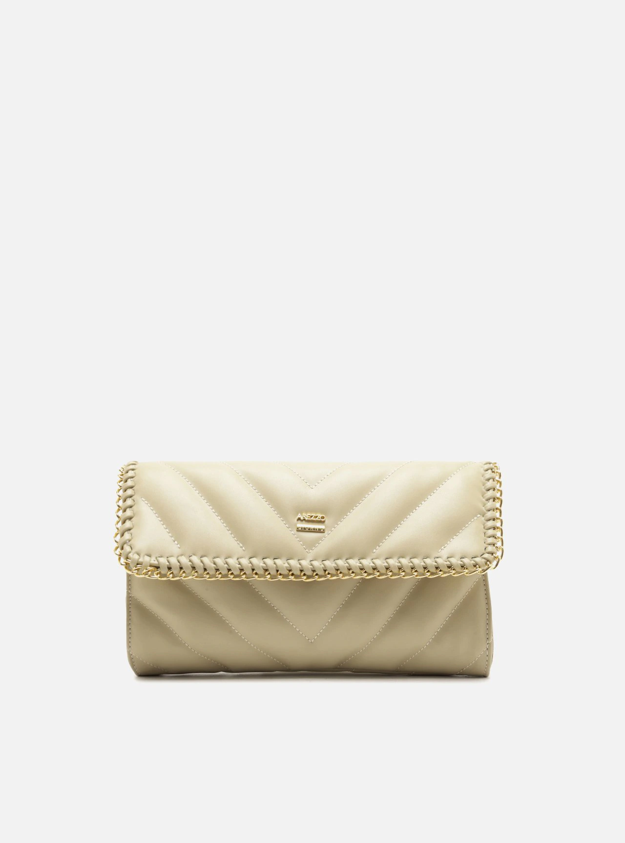 Bolsa Tiracolo Nude Média Matelassê Corrente