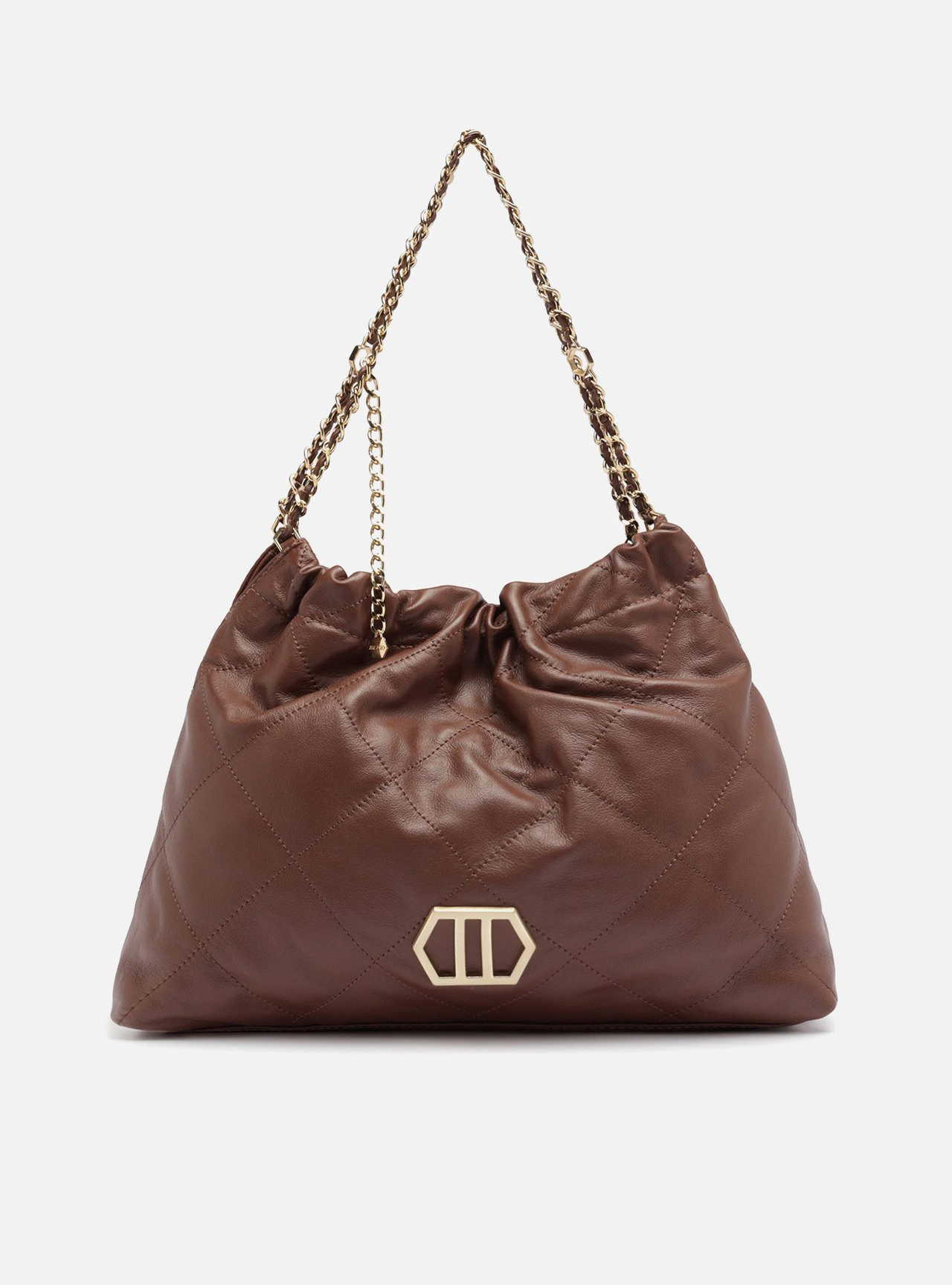 Bolsa Hobo Marrom Couro Grande Esther